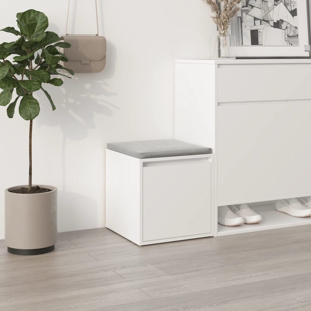 Cassetto Contenitore Bianco 40,5x40x40 cm in Legno Multistrato | homemem39
