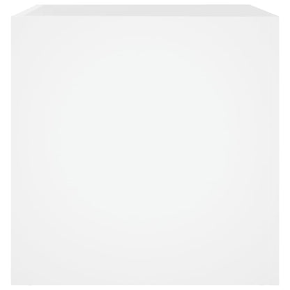 Fioriera Bianca 40x40x40 cm in Legno Multistrato - homemem39