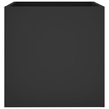 Fioriera Nera 40x40x40 cm in Legno Multistrato - homemem39