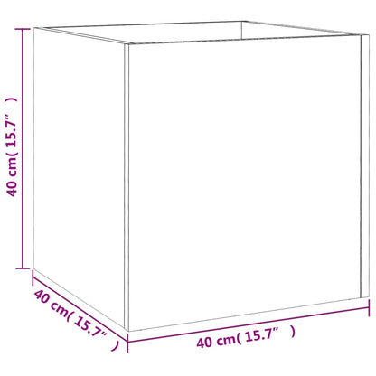 Fioriera Nera 40x40x40 cm in Legno Multistrato - homemem39