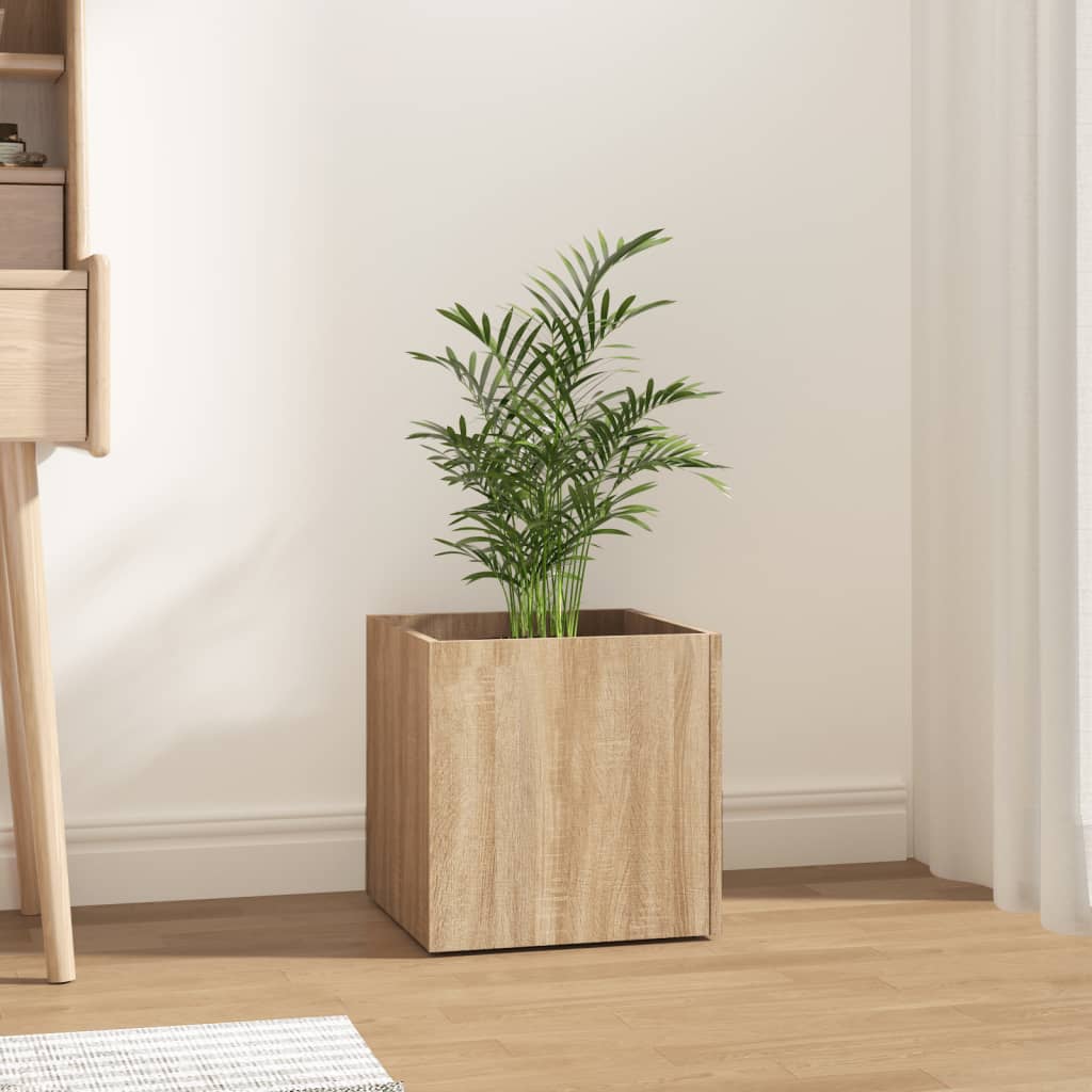 Fioriera Rovere Sonoma 40x40x40 cm in Legno Multistrato - homemem39