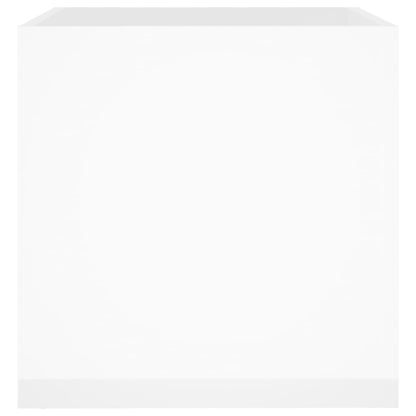 Fioriera Bianco Lucido 40x40x40 cm in Legno Multistrato