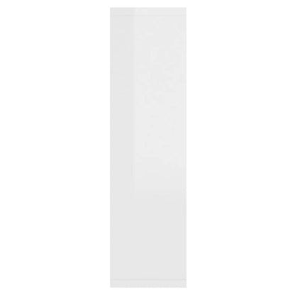 Mobile a Specchio con LED Bianco Lucido 76x15x55 cm - homemem39
