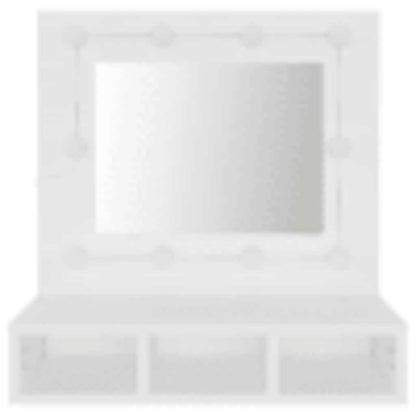 Mobile a Specchio con LED Bianco 60x31,5x62 cm | homemem39