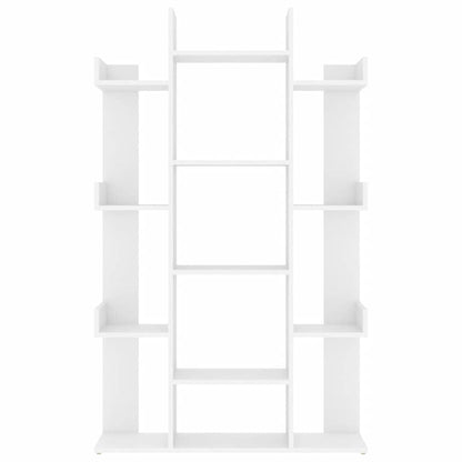 Libreria Bianca 86x25,5x140 cm in Legno Multistrato | homemem39