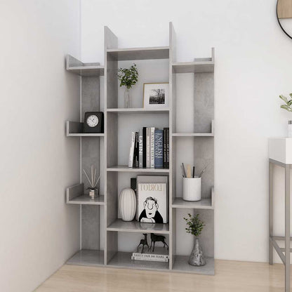 Libreria Grigio Cemento 86x25,5x140 cm in Truciolato | homemem39