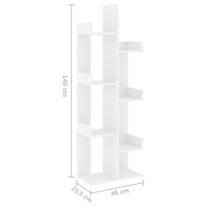Libreria Bianca 48x25,5x140 cm in Truciolato | homemem39
