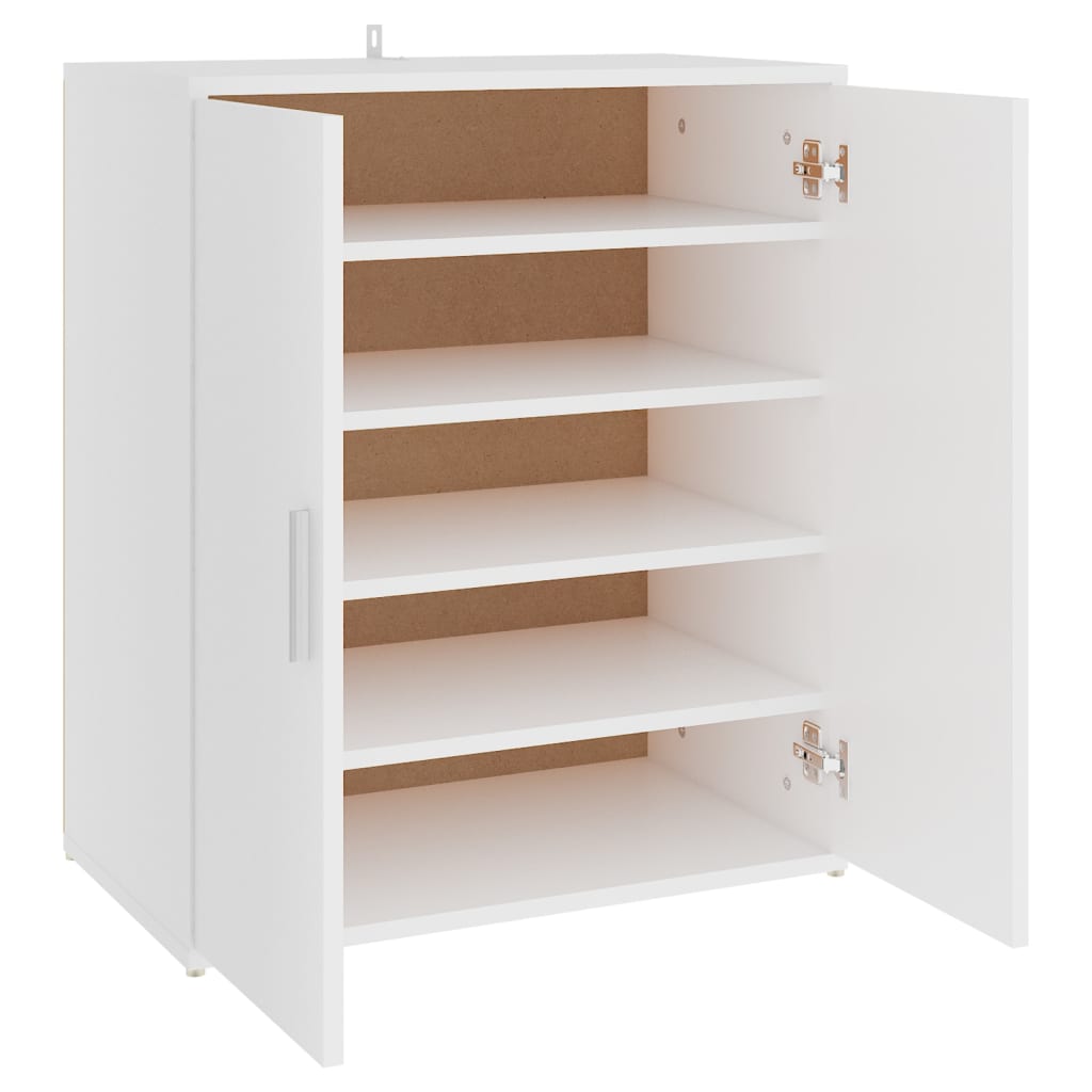 Scarpiera Bianca 60x35x70 cm in Truciolato - homemem39