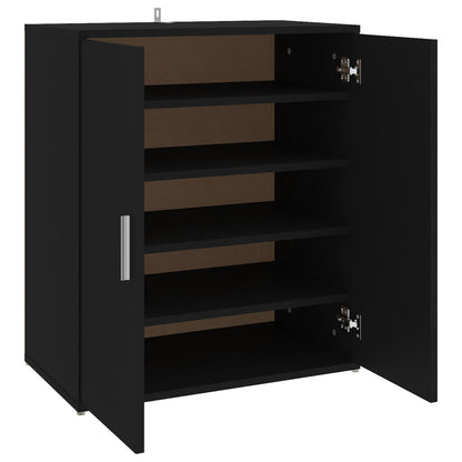 Scarpiera Nera 60x35x70 cm in Truciolato - homemem39
