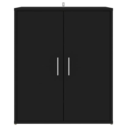 Scarpiera Nera 60x35x70 cm in Truciolato - homemem39