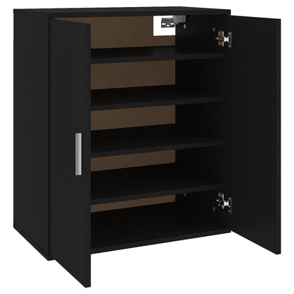 Scarpiera Nera 60x35x70 cm in Truciolato - homemem39