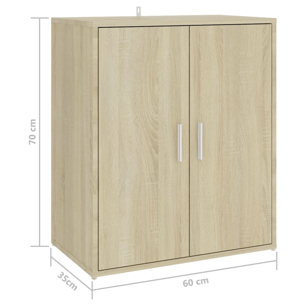 Scarpiera Rovere Sonoma 60x35x70 cm in Truciolato - homemem39