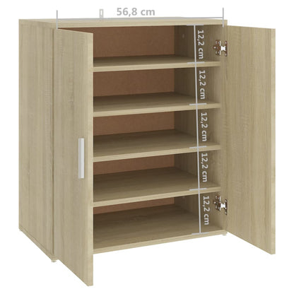 Scarpiera Rovere Sonoma 60x35x70 cm in Truciolato - homemem39