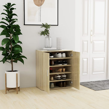 Scarpiera Rovere Sonoma 60x35x70 cm in Truciolato - homemem39
