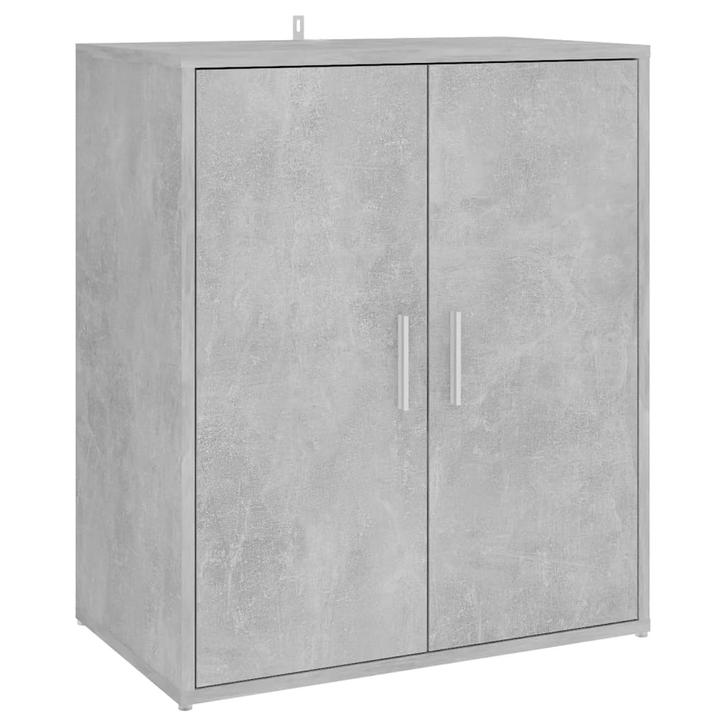 Scarpiera Grigio Cemento 60x35x70 cm in Truciolato - homemem39