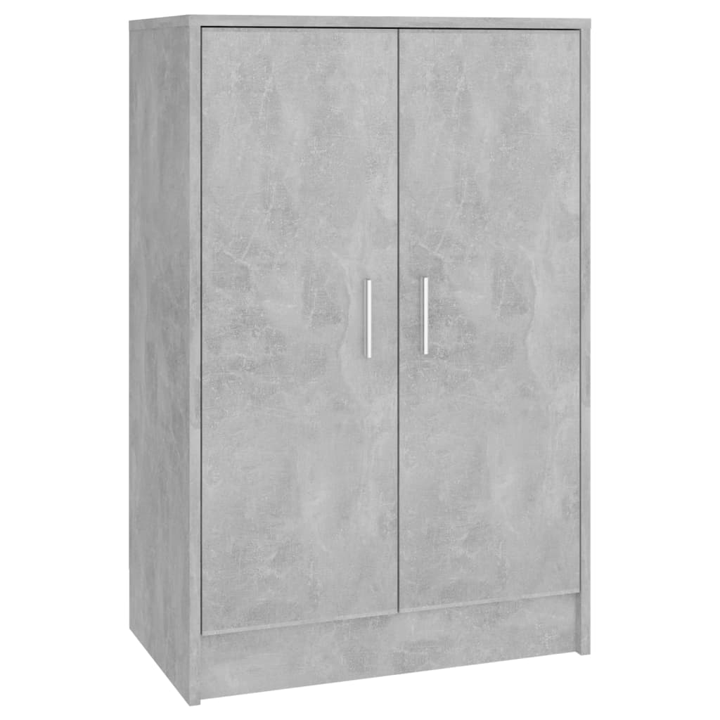 Scarpiera Grigio Cemento 60x35x92 cm in Truciolato - homemem39