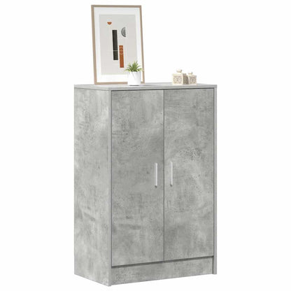 Scarpiera Grigio Cemento 60x35x92 cm in Truciolato - homemem39