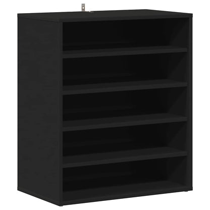 Scarpiera Nera 60x35x70 cm in Truciolato