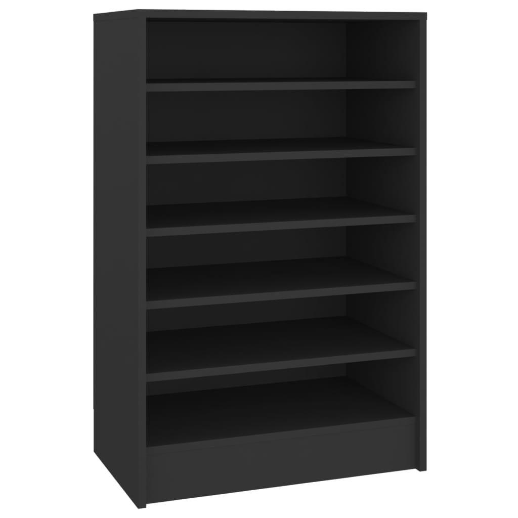 Scarpiera Nera 60x35x92 cm in Truciolato - homemem39