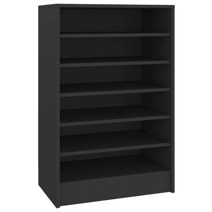 Scarpiera Nera 60x35x92 cm in Truciolato - homemem39