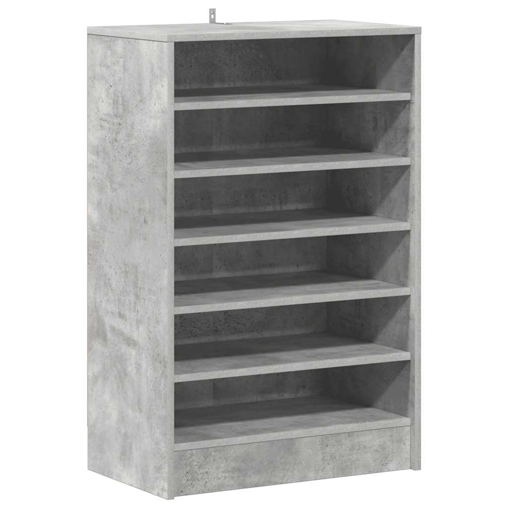 Scarpiera Grigio Cemento 60x35x92 cm in Truciolato