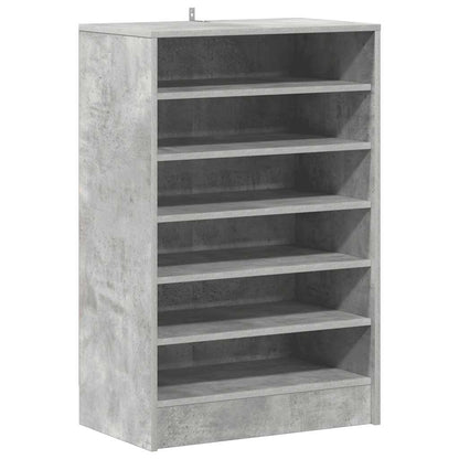 Scarpiera Grigio Cemento 60x35x92 cm in Truciolato