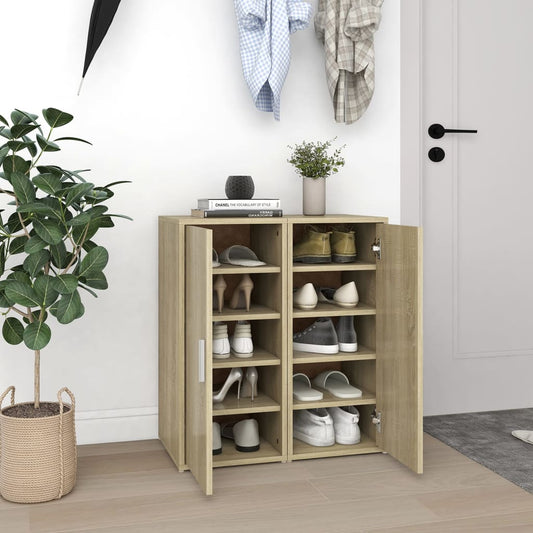 Scarpiere 2 pz Rovere Sonoma 32x35x70 cm in Truciolato - homemem39