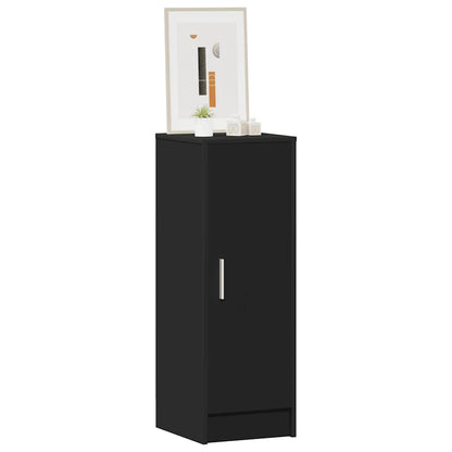 Scarpiera Nera 32x35x92 cm in Truciolato