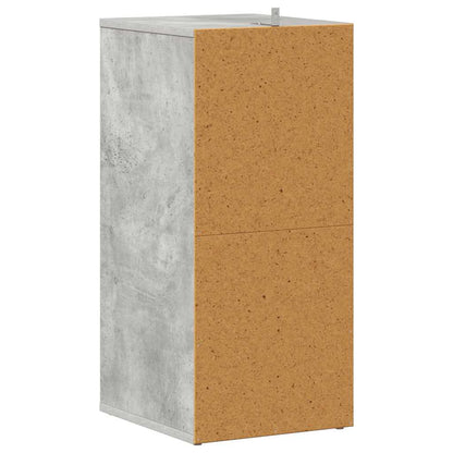 Scarpiere 2 pz Grigio Cemento 31,5x35x70 cm in Truciolato