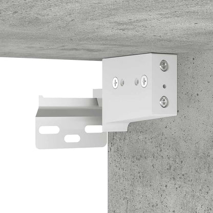 Scarpiere 2 pz Grigio Cemento 31,5x35x70 cm in Truciolato