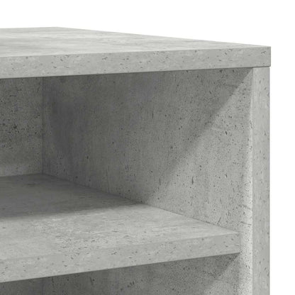 Scarpiere 2 pz Grigio Cemento 31,5x35x70 cm in Truciolato