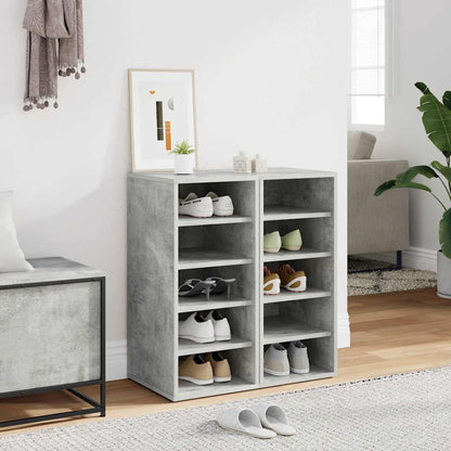 Scarpiere 2 pz Grigio Cemento 31,5x35x70 cm in Truciolato