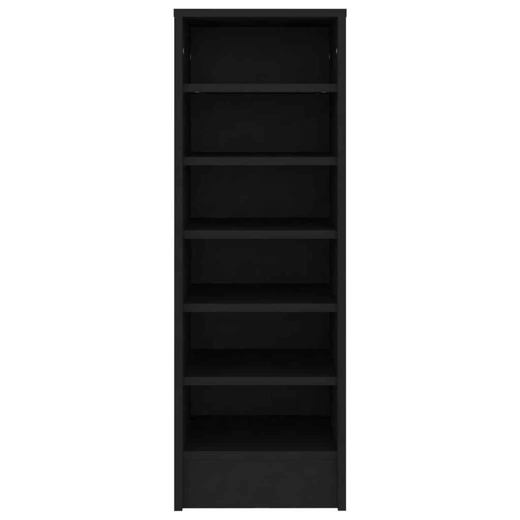 Scarpiera Nera 31,5x35x90 cm in Truciolato