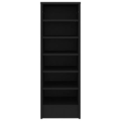 Scarpiera Nera 31,5x35x90 cm in Truciolato