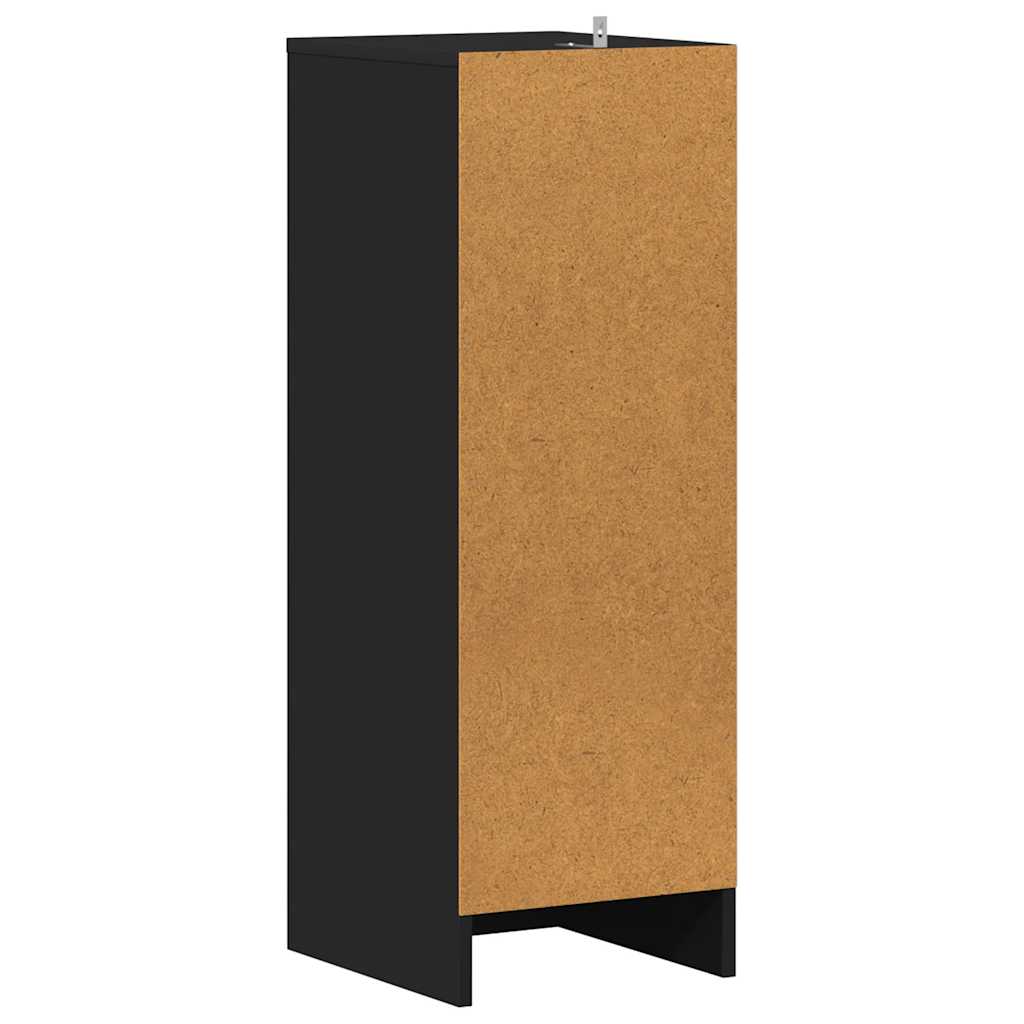 Scarpiera Nera 31,5x35x90 cm in Truciolato