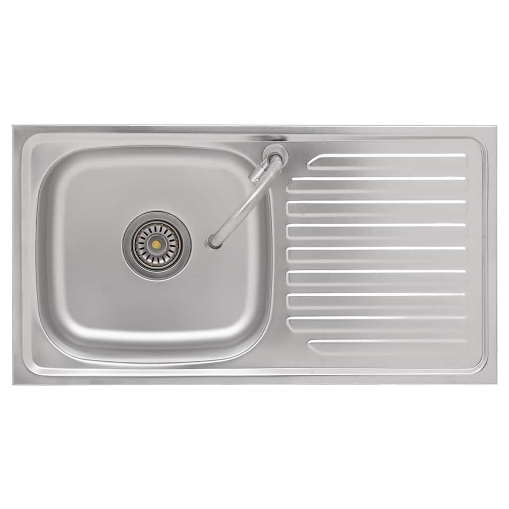 Lavello da Campeggio Vasca Singola con Rubinetto Acciaio Inox | homemem39