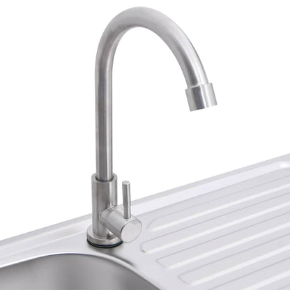 Lavello da Campeggio Vasca Singola con Rubinetto Acciaio Inox | homemem39