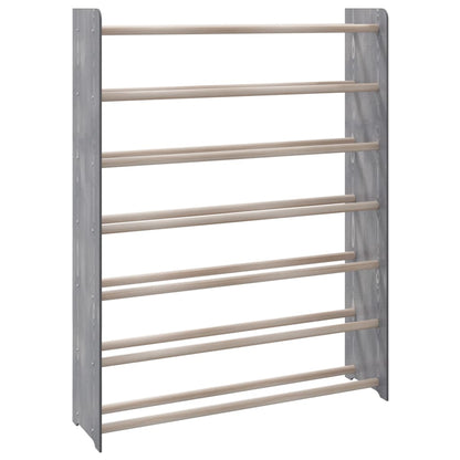 Scarpiera Grigia 90x24x117 cm in Legno Multistrato - homemem39