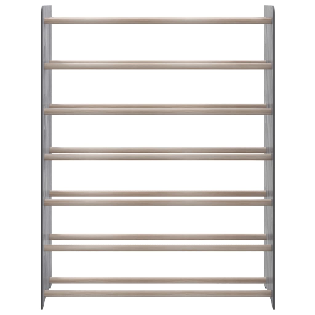 Scarpiera Grigia 90x24x117 cm in Legno Multistrato - homemem39