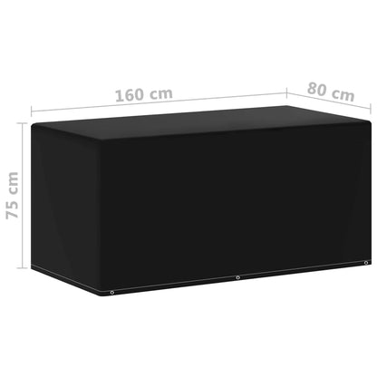 Coperture per Mobili da Giardino 2 pz 6 Occhielli 160x80x75 cm | homemem39