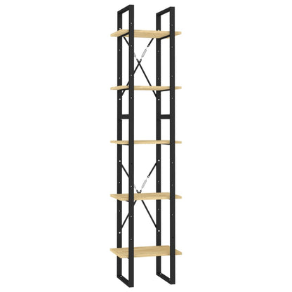 Libreria a 5 Ripiani Marrone 40x30x175 cm in Legno di Pino | homemem39