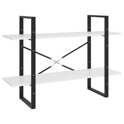 Libreria a 5 Ripiani Bianca 100x30x175 cm in Legno Multistrato | homemem39