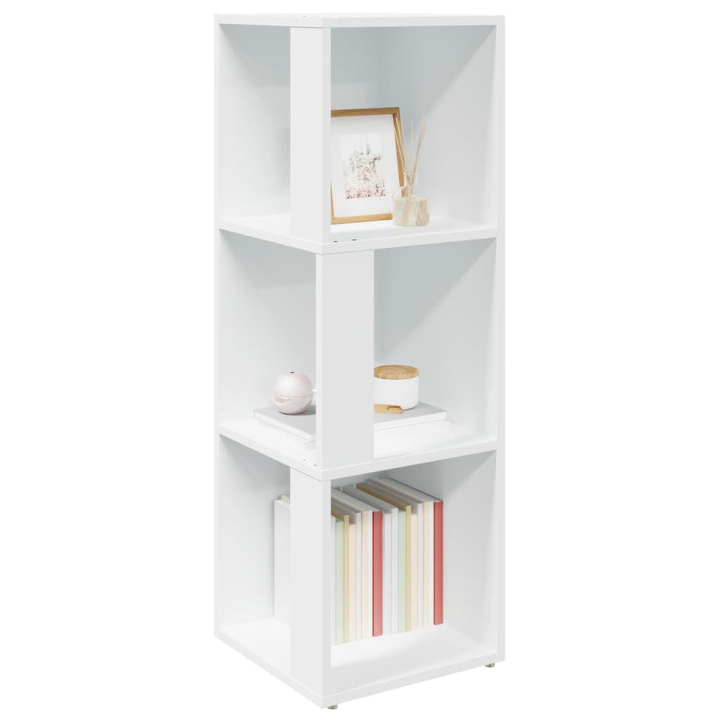 Armadio Angolare Bianco 33x33x100 cm in Truciolato | homemem39