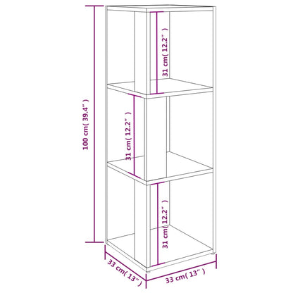 Armadio Angolare Bianco 33x33x100 cm in Truciolato | homemem39