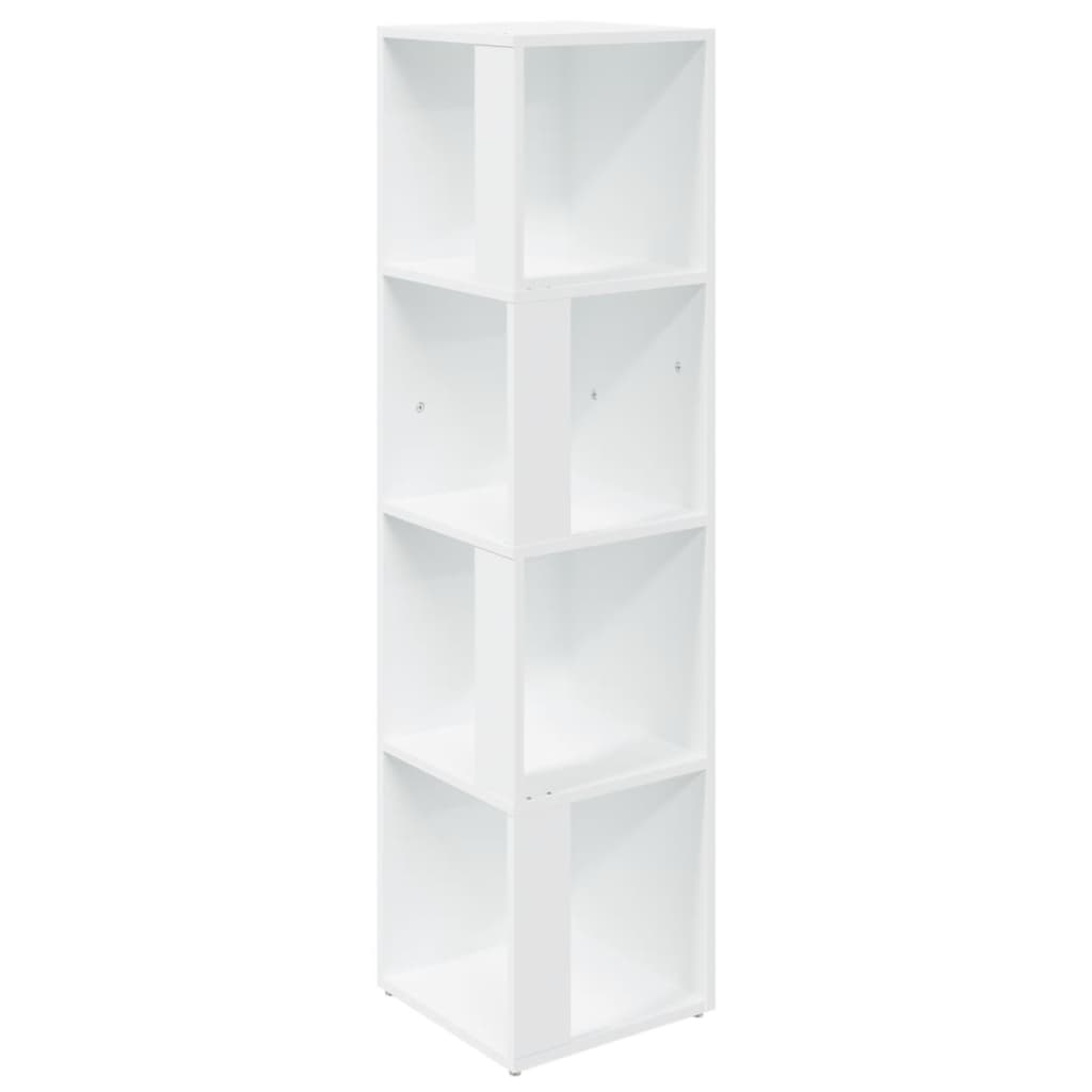 Armadio Angolare Bianco 33x33x132 cm in Truciolato | homemem39