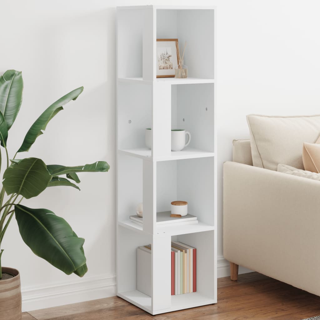 Armadio Angolare Bianco 33x33x132 cm in Truciolato | homemem39