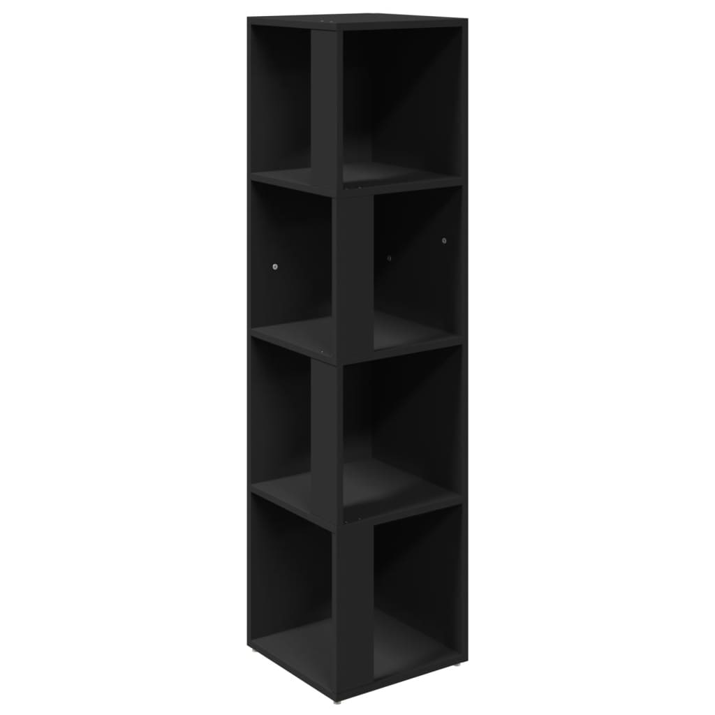 Armadio Angolare Nero 33x33x132 cm in Truciolato | homemem39