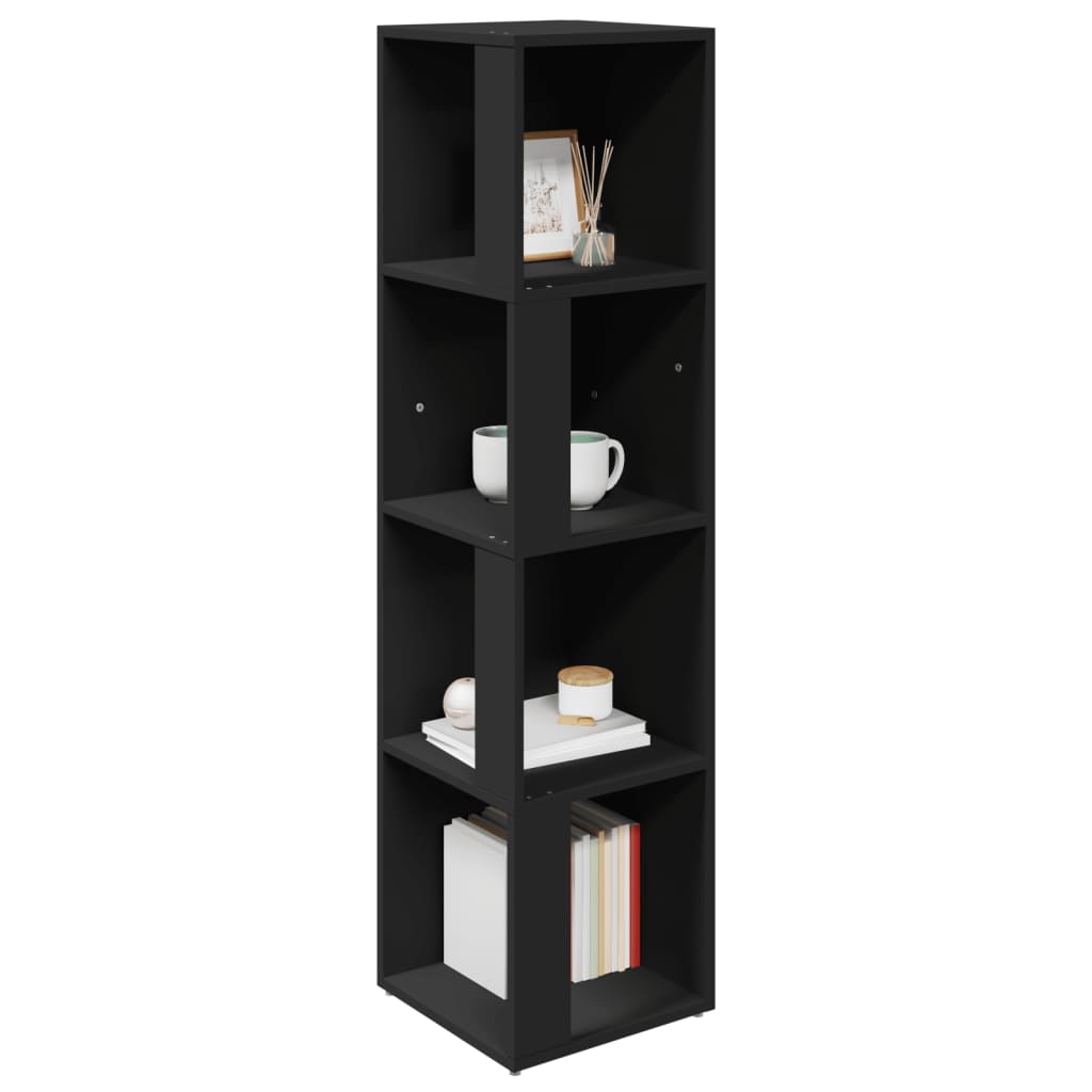 Armadio Angolare Nero 33x33x132 cm in Truciolato | homemem39