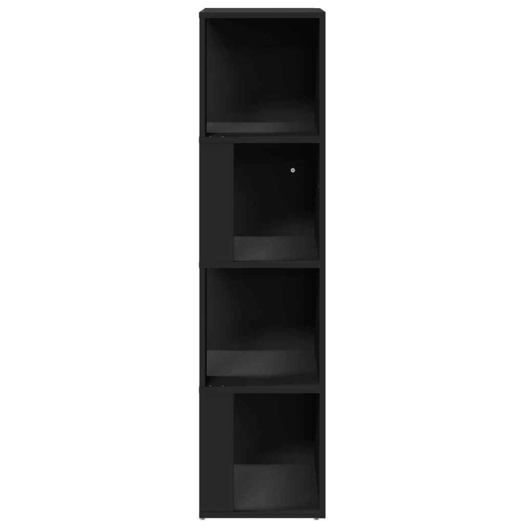 Armadio Angolare Nero 33x33x132 cm in Truciolato | homemem39