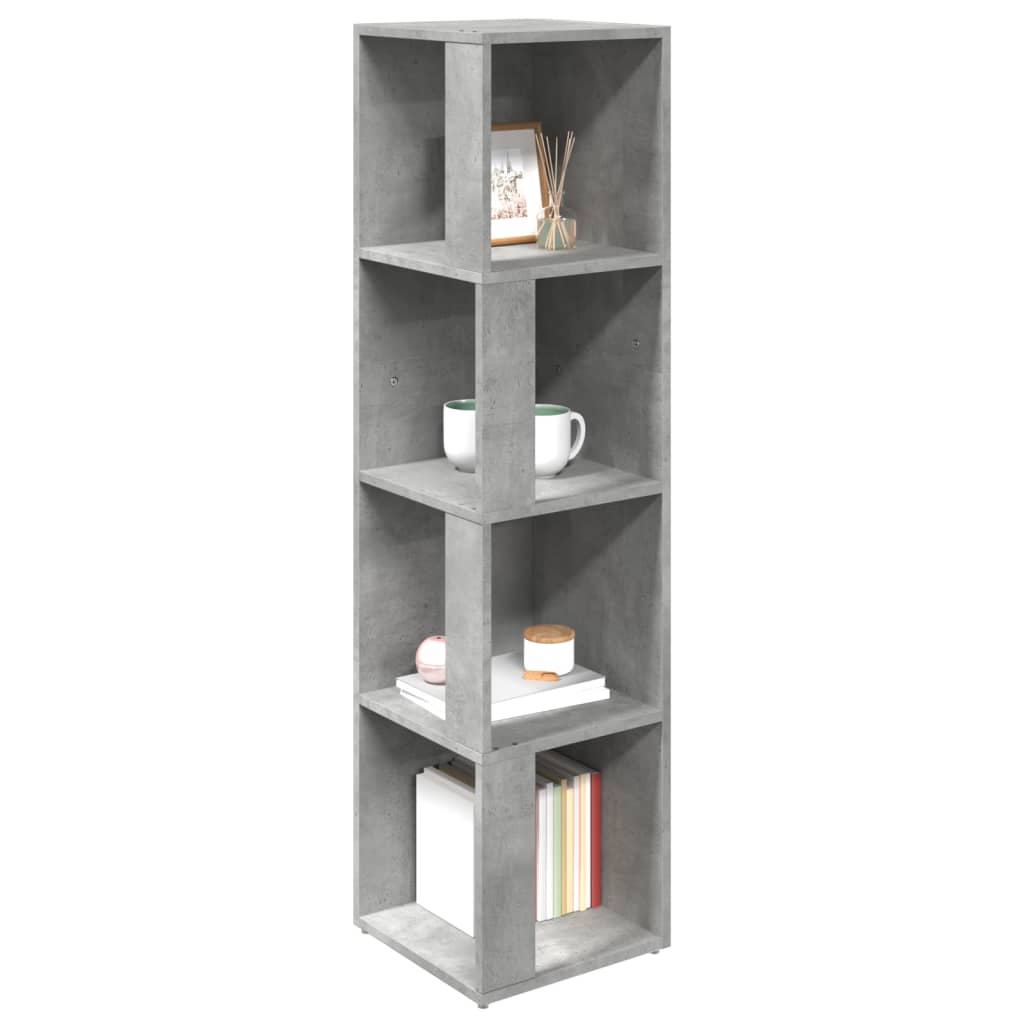 Armadio Angolare Grigio Cemento 33x33x132 cm in Truciolato | homemem39